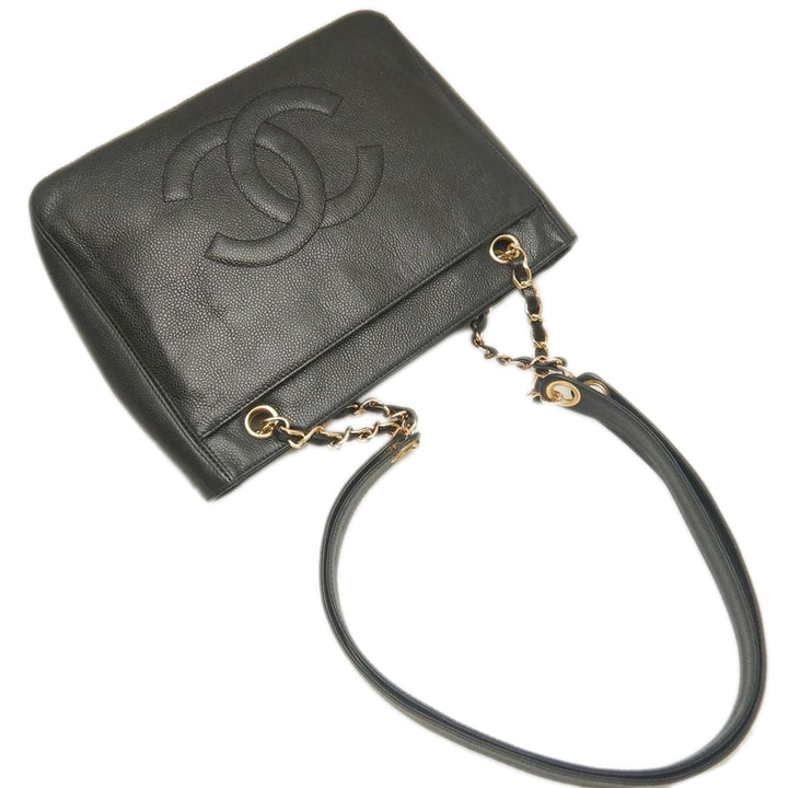 Chanel CC Caviar Front Pocket Cabas chaîne