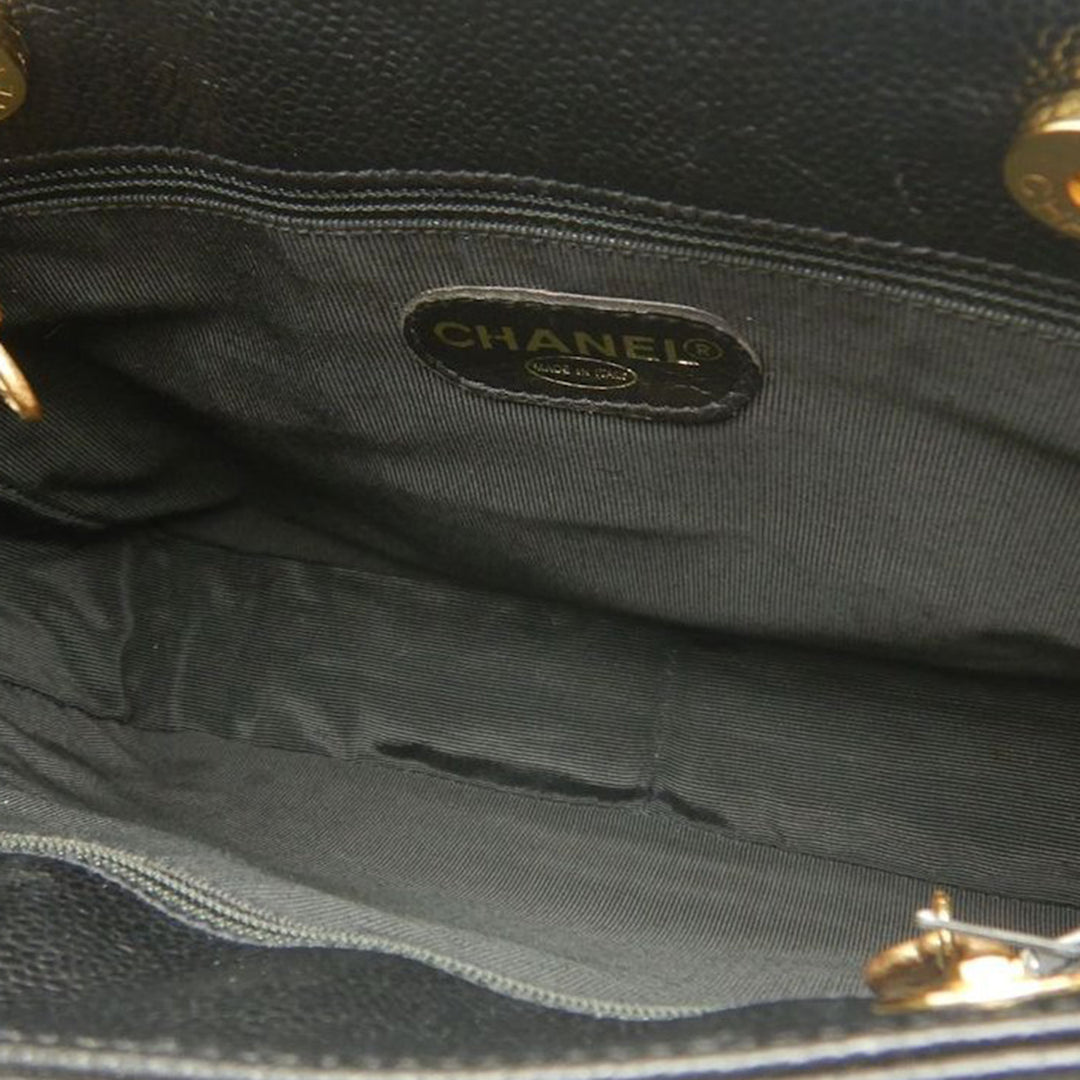 Chanel CC Caviar Front Pocket Cabas chaîne