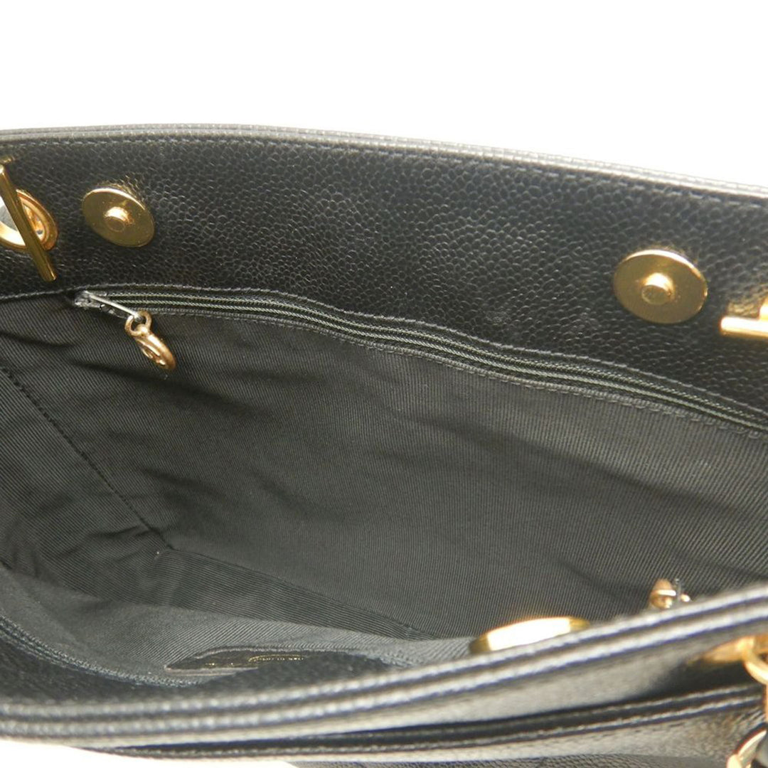 Chanel CC Caviar Front Pocket Cabas chaîne