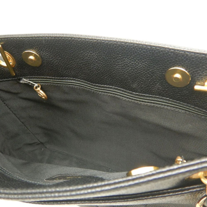 Chanel CC Caviar Front Pocket Cabas chaîne