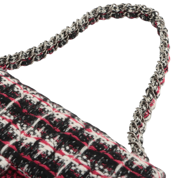 Chanel Medium Classic Tweed Double rabat Rouge
