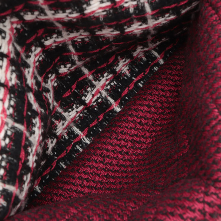 Chanel Medium Classic Tweed Double rabat Rouge