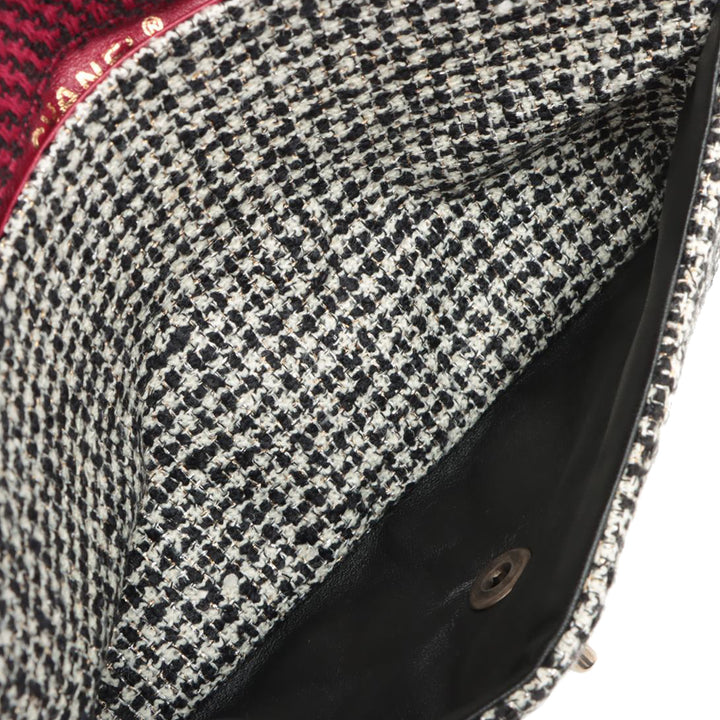 Chanel Medium Classic Tweed Double rabat Rouge