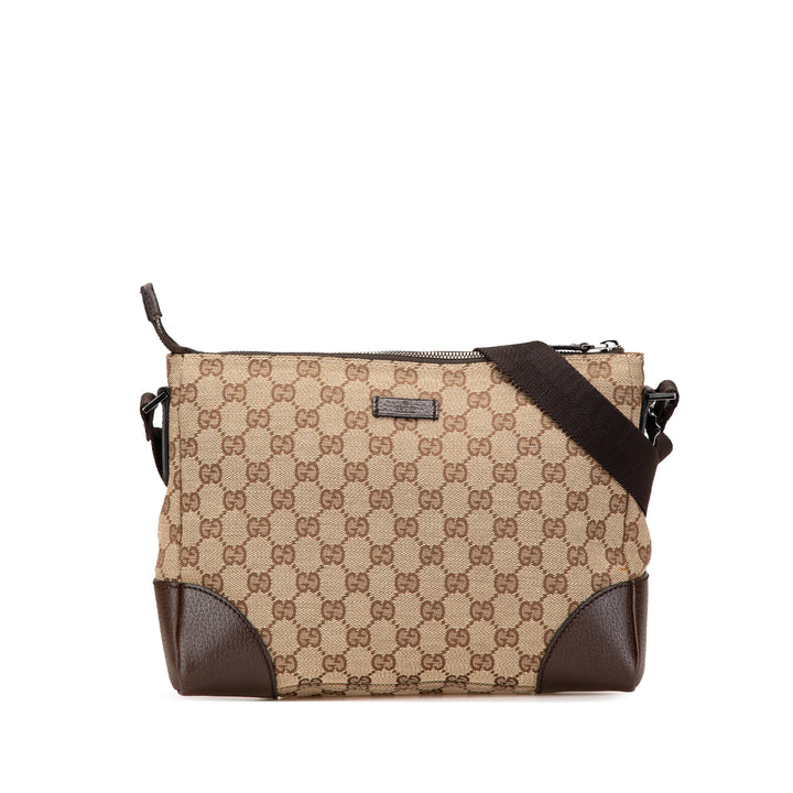 GG Canvas Crossbody Brown - Gaby Paris