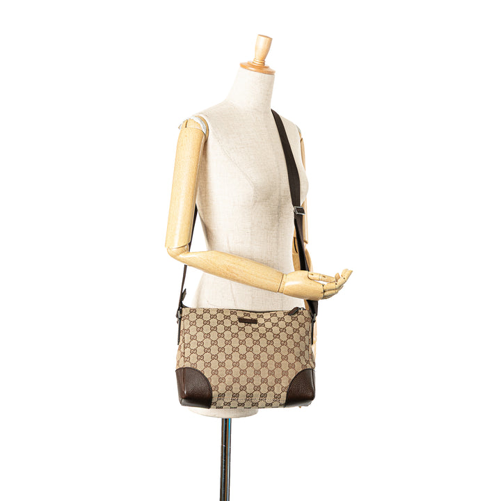GG Canvas Crossbody Brown - Gaby Paris