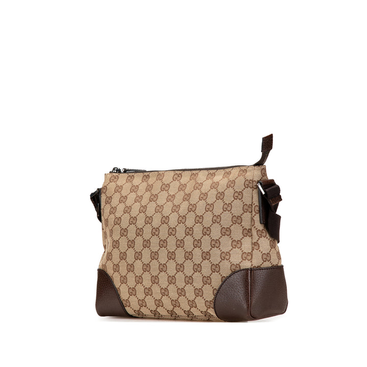 GG Canvas Crossbody Brown - Gaby Paris