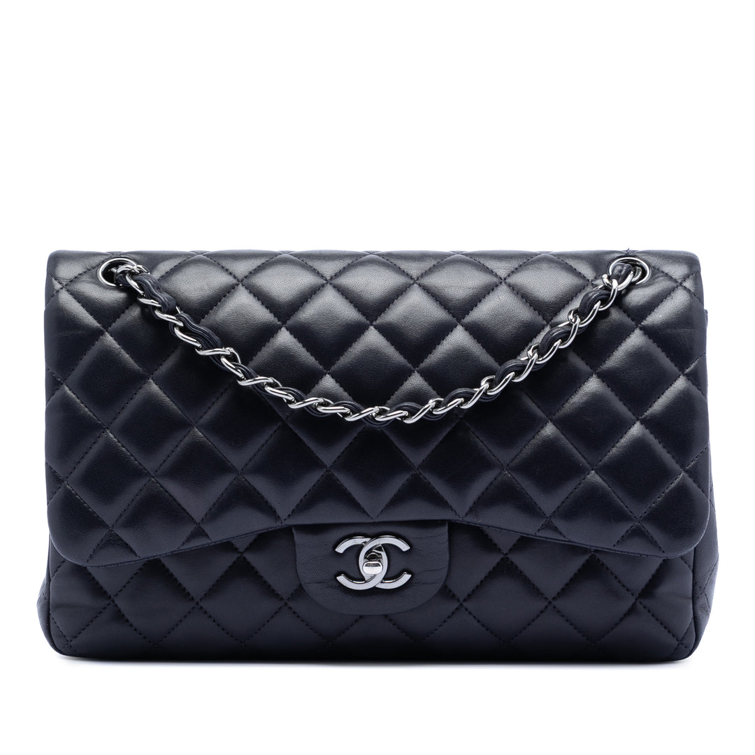 Chanel Jumbo Classic Cuir d’agneau Double rabat