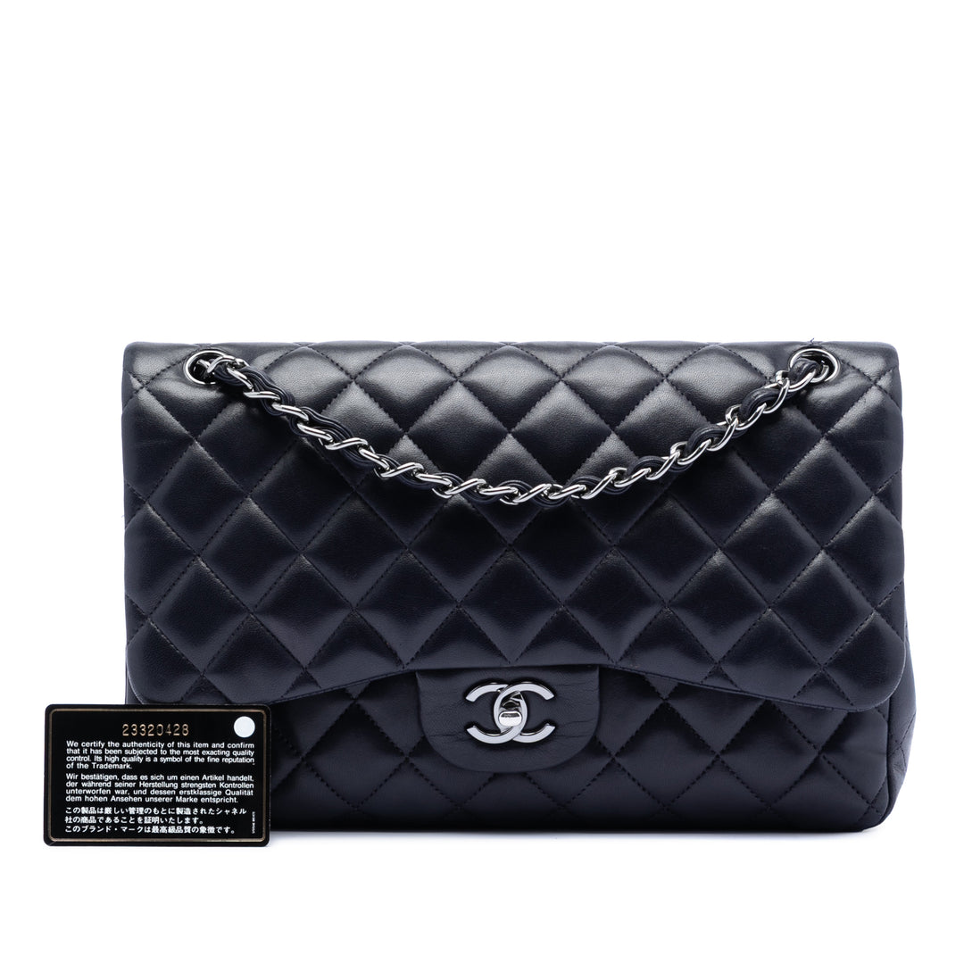 Chanel Jumbo Classic Cuir d’agneau Double rabat
