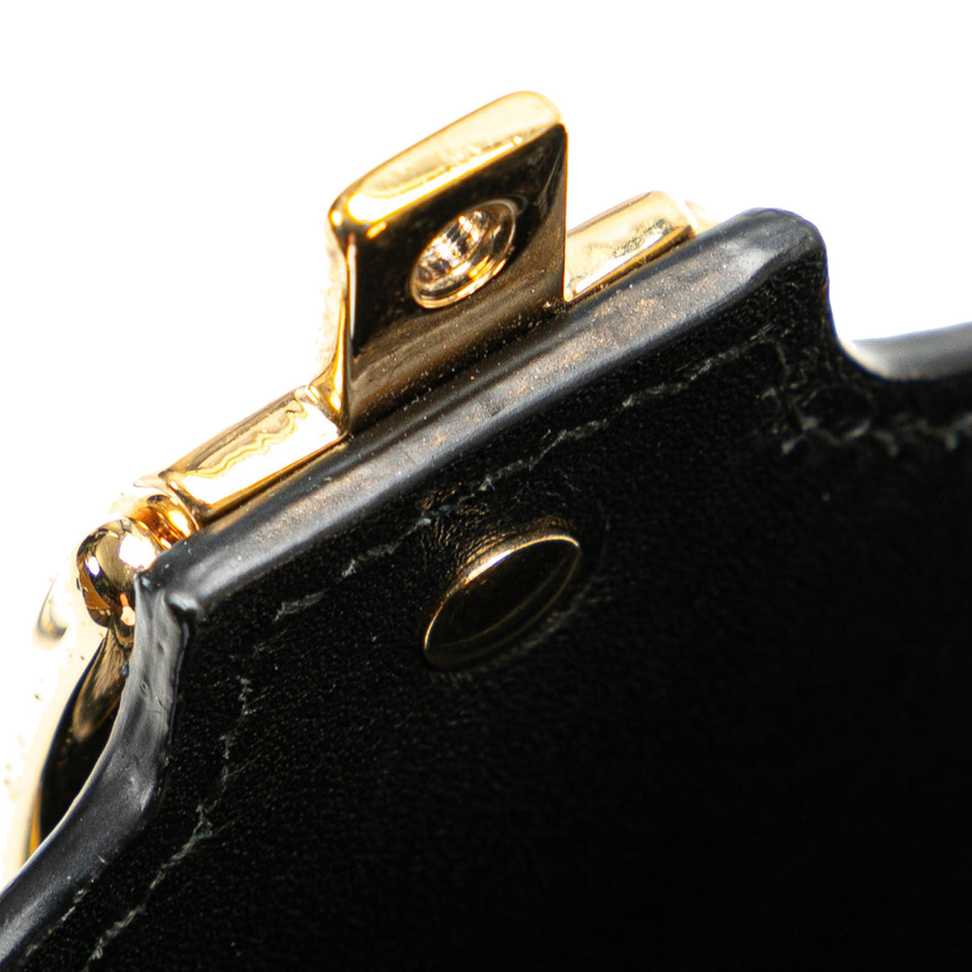 Mini GG Velvet Sylvie Satchel Black - Gaby Paris