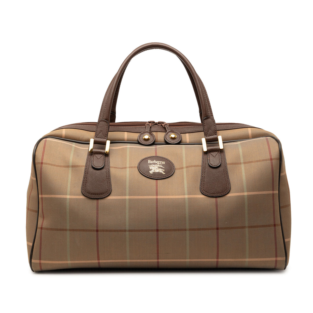 Burberry Vintage Check Toile Boston Sac