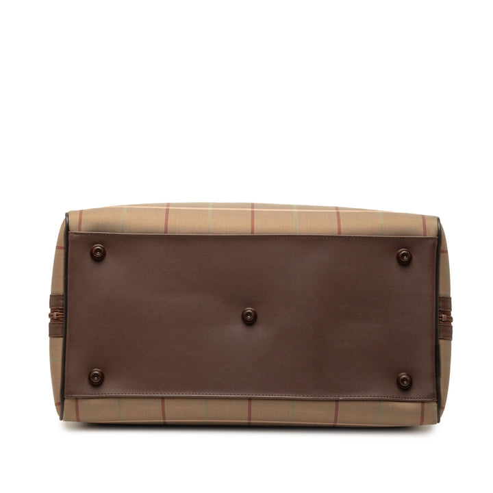 Burberry Vintage Check Toile Boston Sac