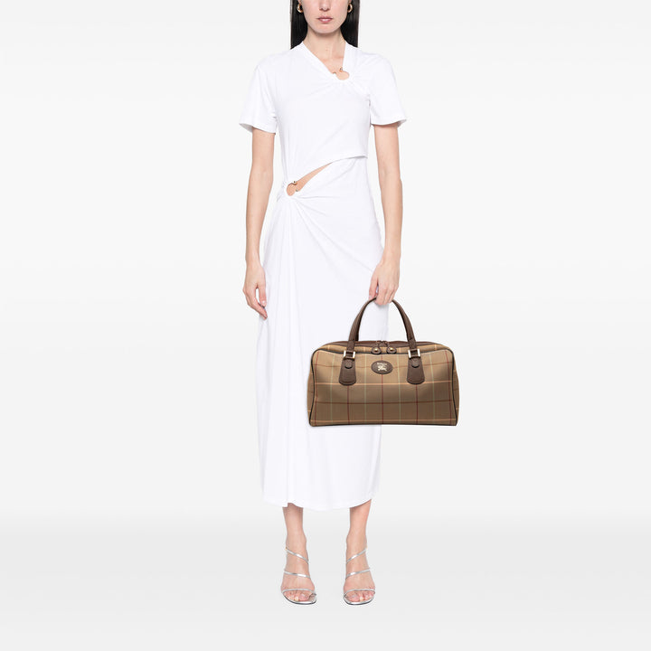 Burberry Vintage Check Toile Boston Sac