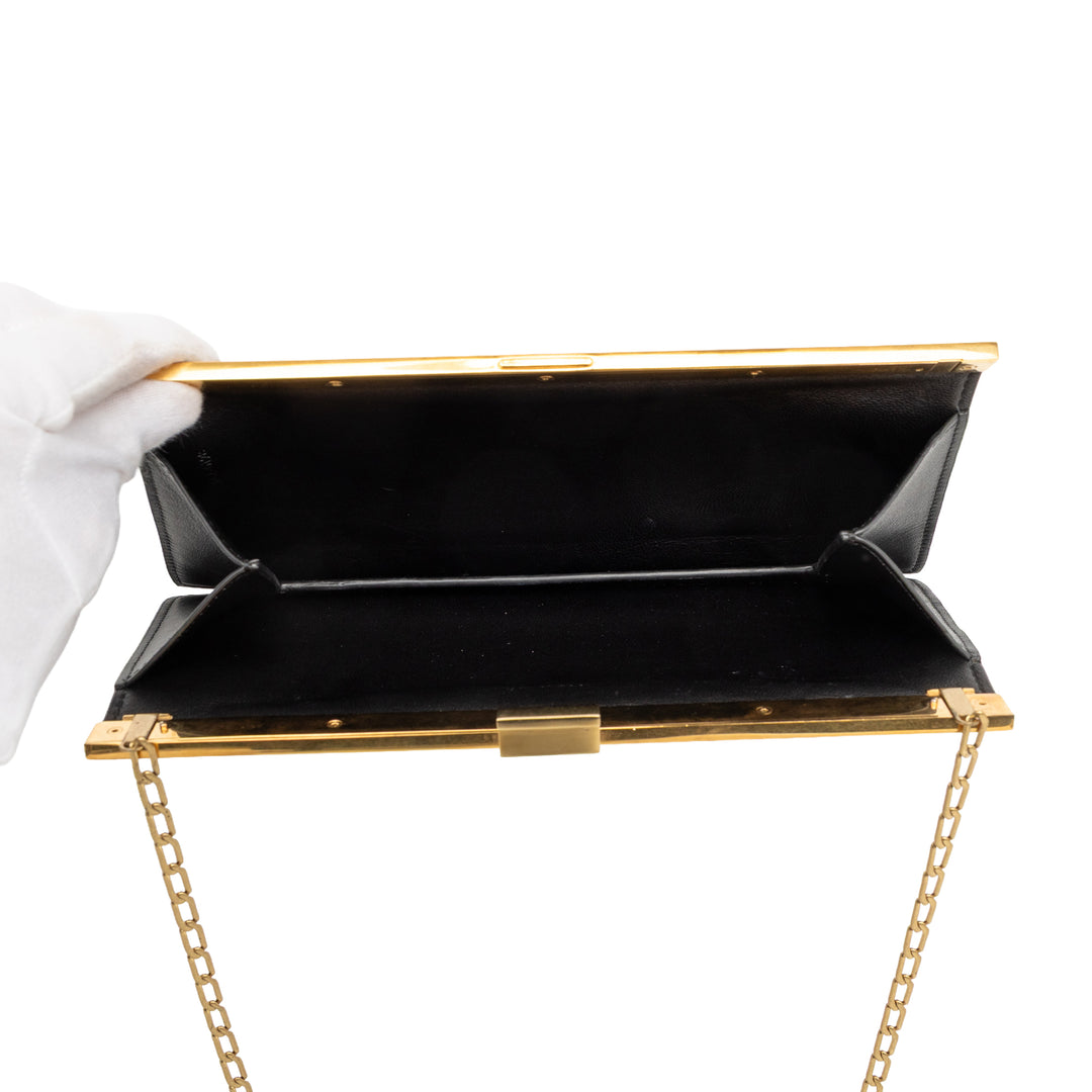 Celine Small Smooth Cuir de veau Clasp Sac bandoulière
