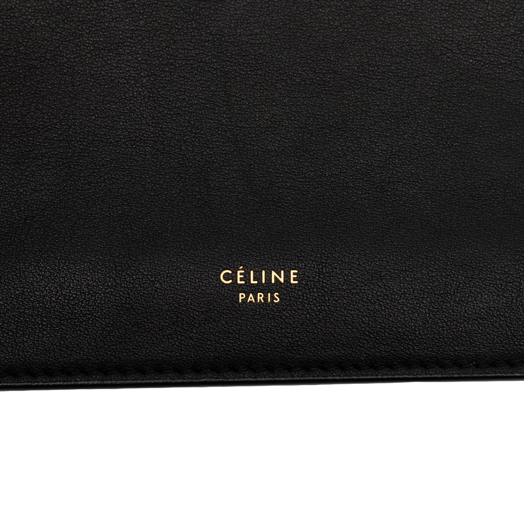 Celine Small Smooth Cuir de veau Clasp Sac bandoulière