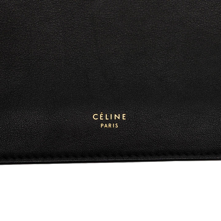 Celine Small Smooth Cuir de veau Clasp Sac bandoulière