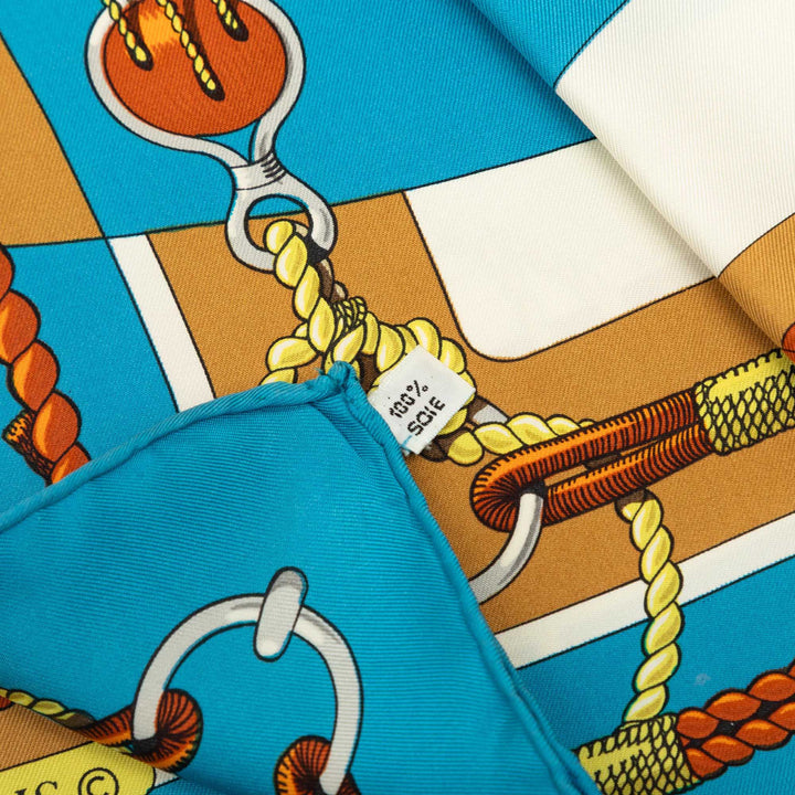 Chateaux D Arriere Foulard 90 Bleu