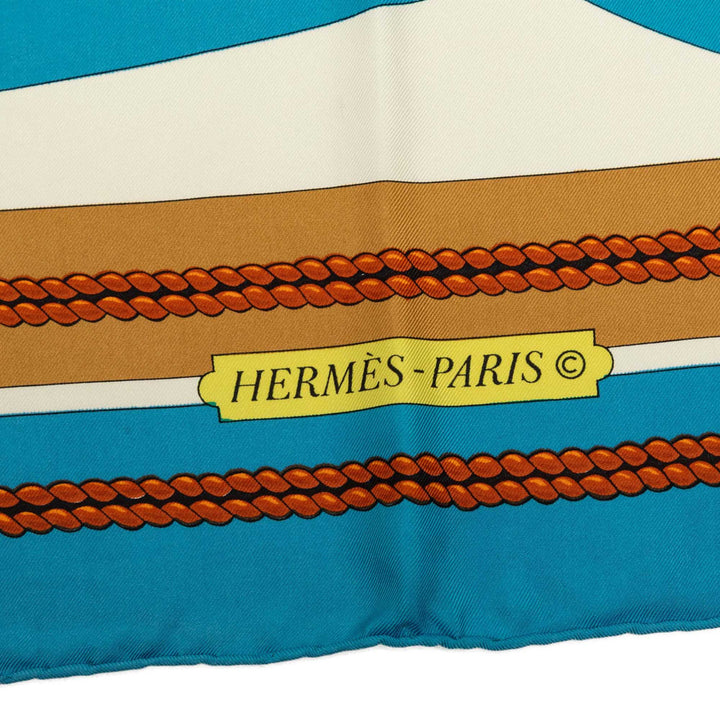 Chateaux D Arriere Foulard 90 Bleu