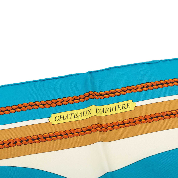 Chateaux D Arriere Foulard 90 Bleu