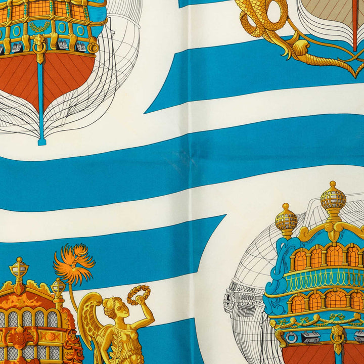 Chateaux D Arriere Foulard 90 Bleu
