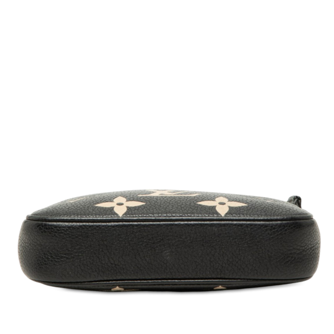 Louis Vuitton Bicolore Pochette Accessoires Mini Monogram Empreinte Noir – vue 3 – GABY PARIS