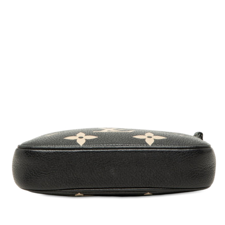 Louis Vuitton Bicolore Pochette Accessoires Mini Monogram Empreinte Noir – vue 3 – GABY PARIS