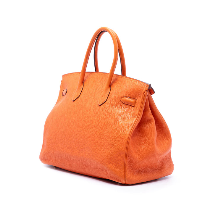 Hermès Birkin Retourne 35 Togo Orange – vue 2 – GABY PARIS