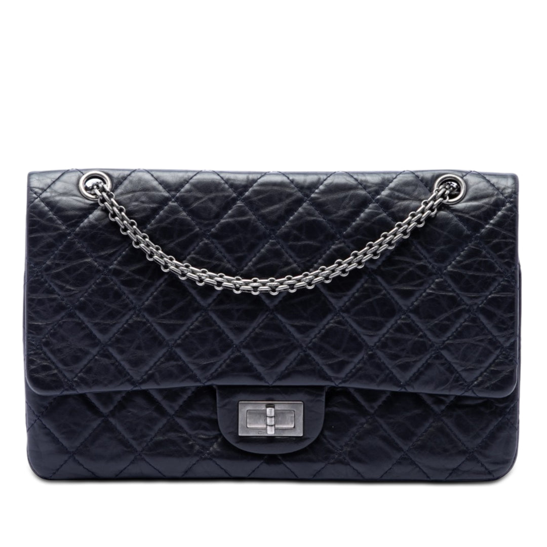 Chanel Matelassé vieilli Cuir de veau Reissue 2.55 Double rabat 227
