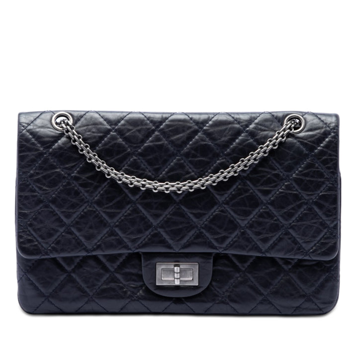 Chanel Matelassé vieilli Cuir de veau Reissue 2.55 Double rabat 227