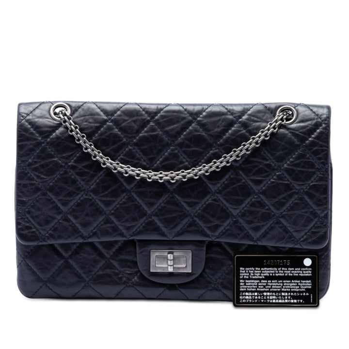 Chanel Matelassé vieilli Cuir de veau Reissue 2.55 Double rabat 227