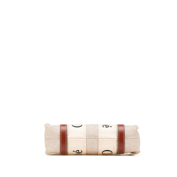 Small Canvas Woody Tote Brown - Gaby Paris