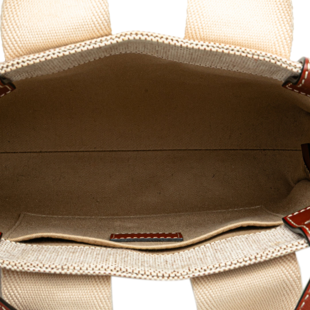 Small Canvas Woody Tote Brown - Gaby Paris