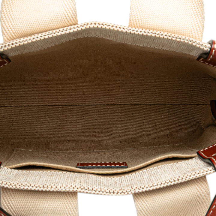 Small Canvas Woody Tote Brown - Gaby Paris