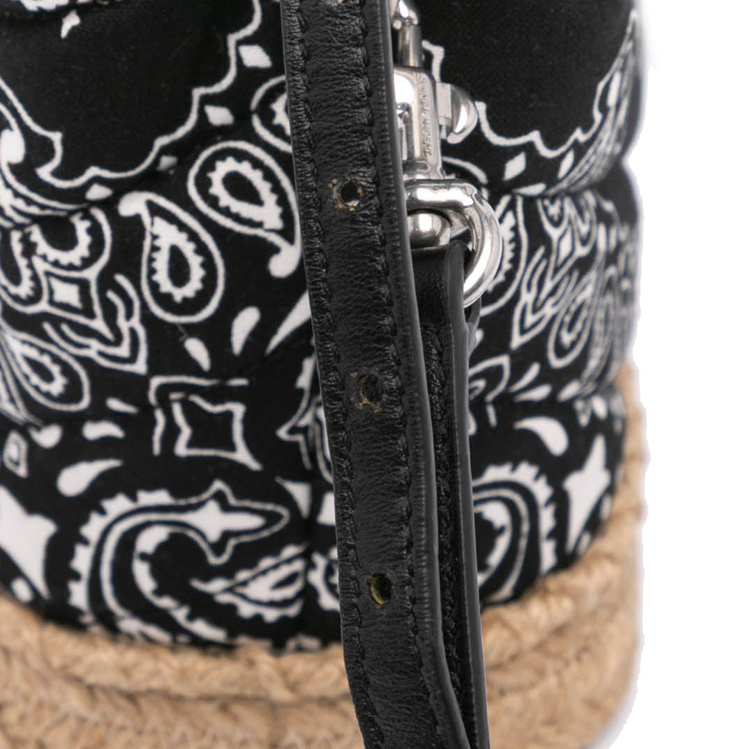 Saint Laurent Toy Matelasse Cotton Bandana Print Monogram LouLou Sac porté croisé