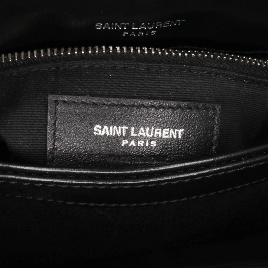 Saint Laurent Toy Matelasse Cotton Bandana Print Monogram LouLou Sac porté croisé