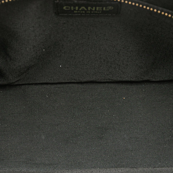 CC Chocolate Bar Lambskin Tote Black - Gaby Paris