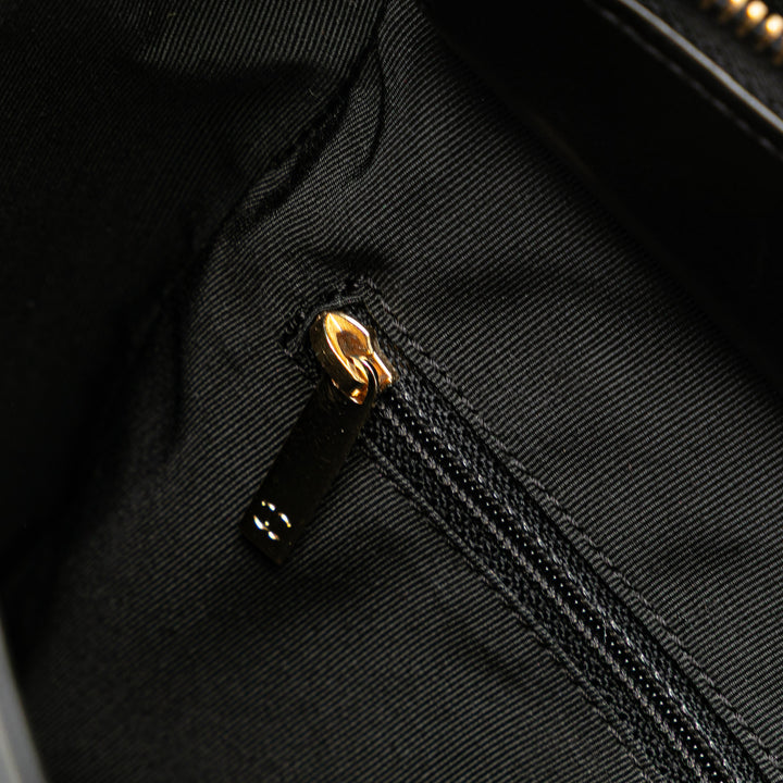 CC Chocolate Bar Lambskin Tote Black - Gaby Paris