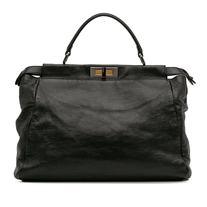 Fendi Large Cuir de chèvre Peekaboo Iconic Sac