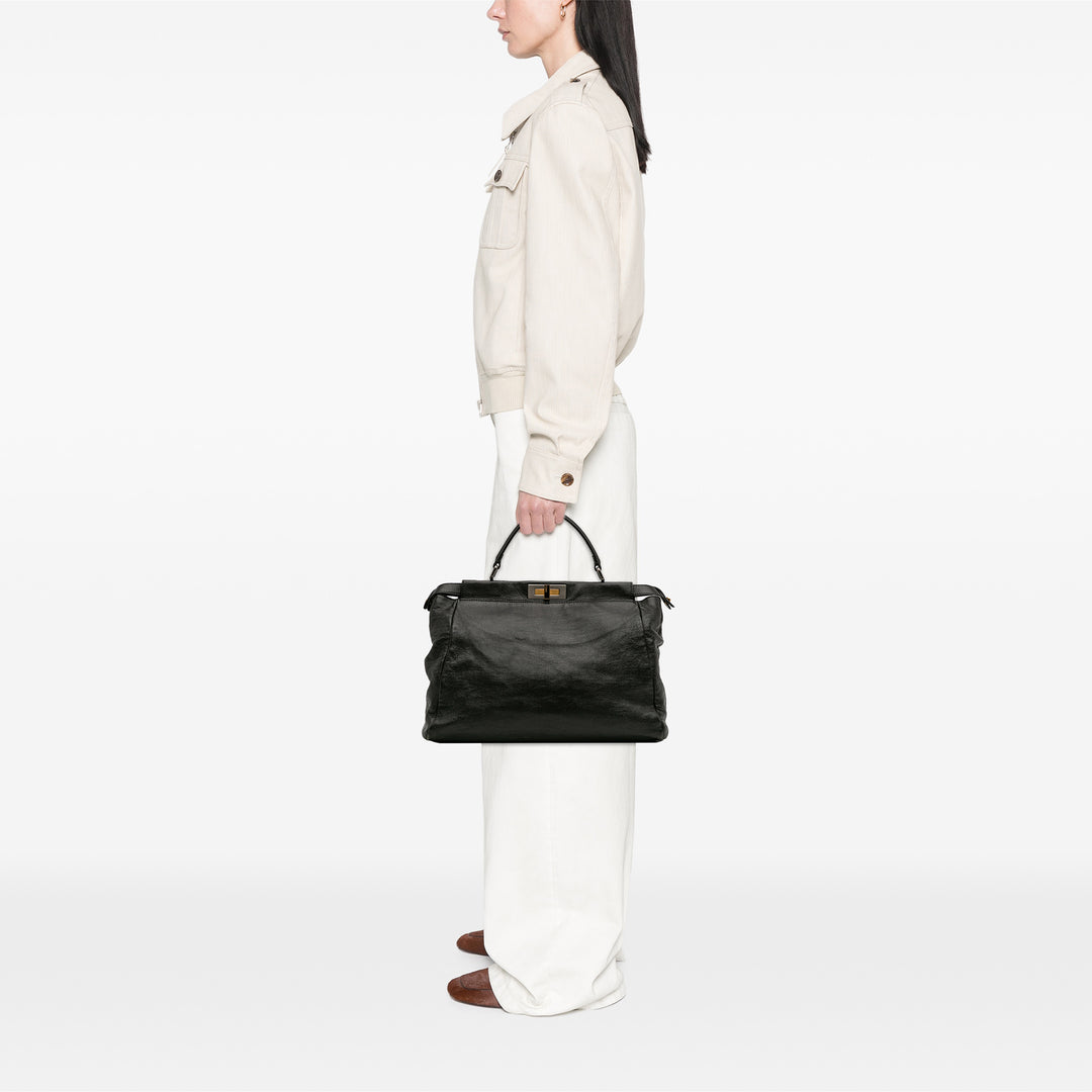 Fendi Large Cuir de chèvre Peekaboo Iconic Sac