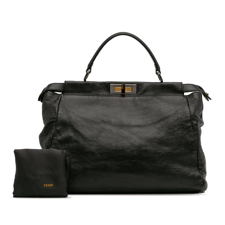 Fendi Large Cuir de chèvre Peekaboo Iconic Sac