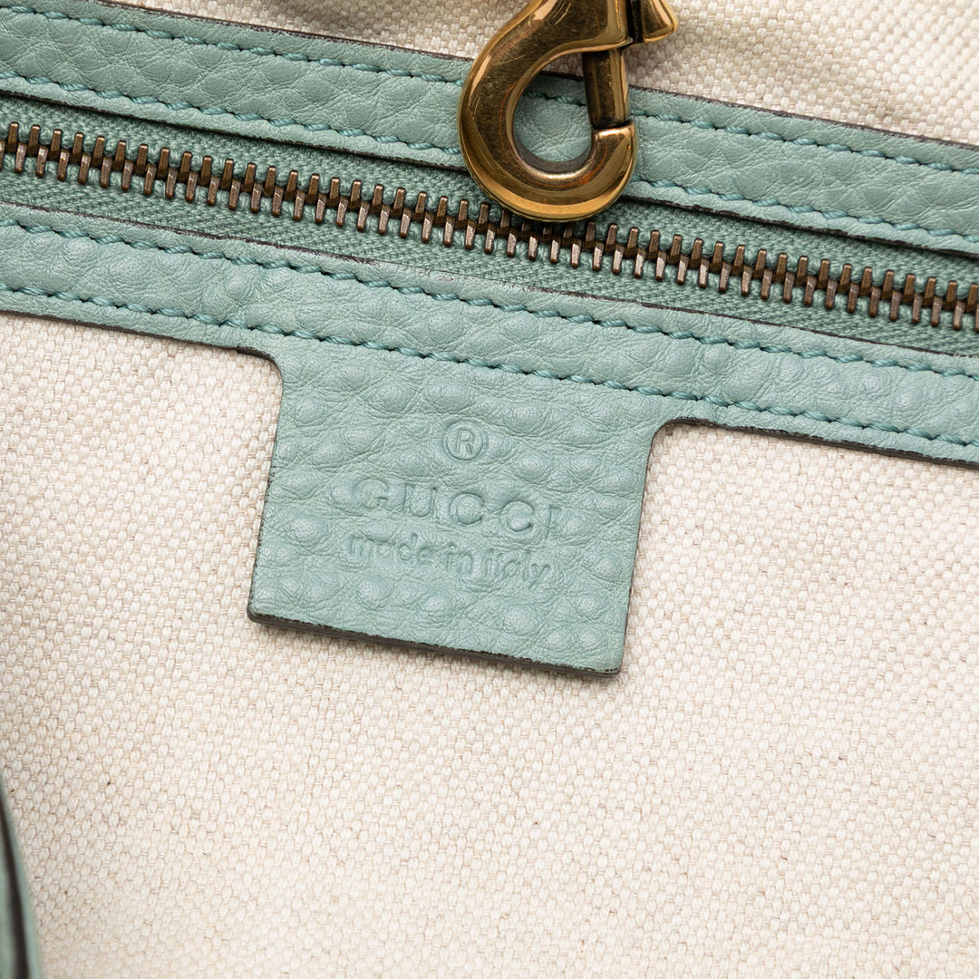 Gucci Medium Pebbled Cuir de veau Twill Cabas