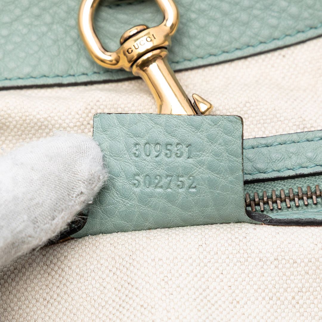 Gucci Medium Pebbled Cuir de veau Twill Cabas