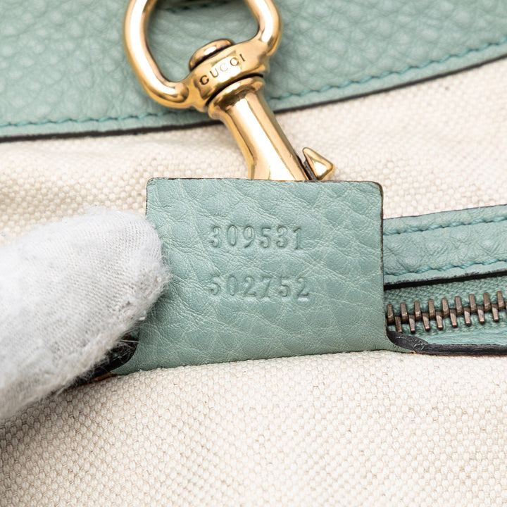 Gucci Medium Pebbled Cuir de veau Twill Cabas