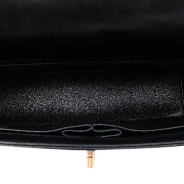 Chanel Medium Reversed Chevron Cuir d’agneau à rabat