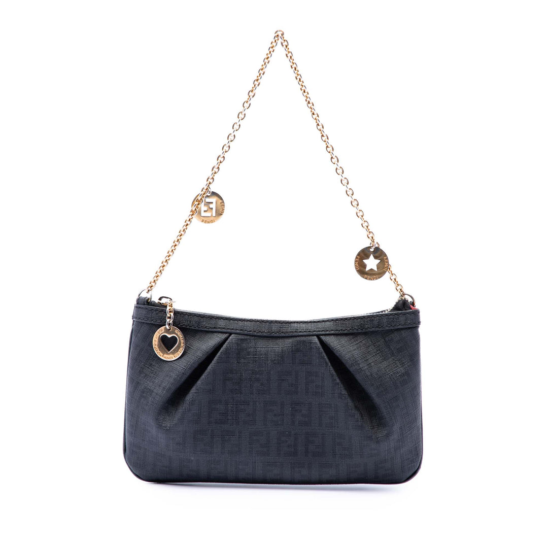 Fendi Zucchino Spalmati Chaîne Pochette Tissu