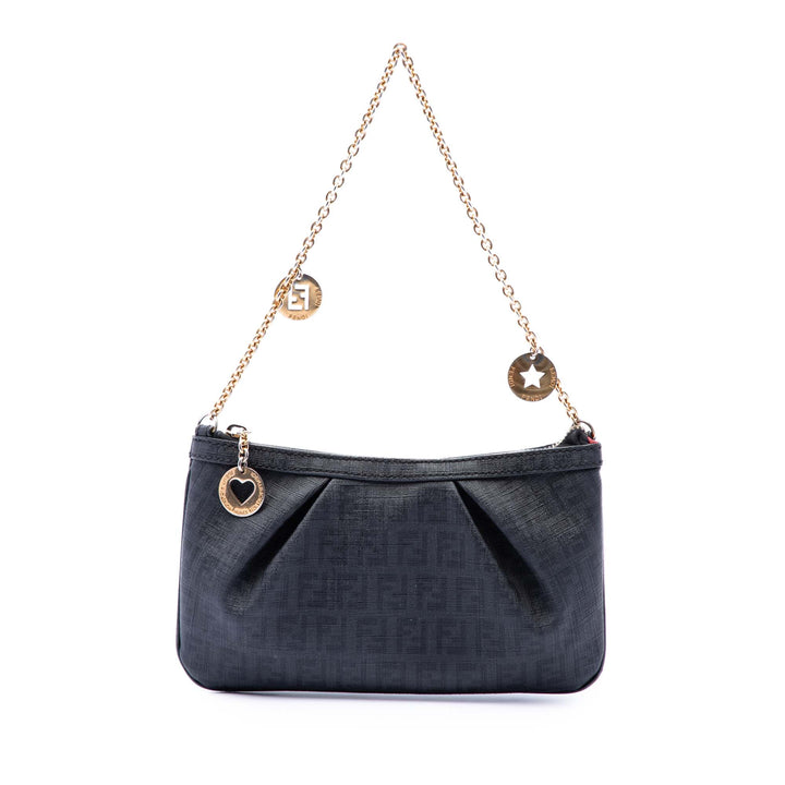 Fendi Zucchino Spalmati Chaîne Pochette Tissu