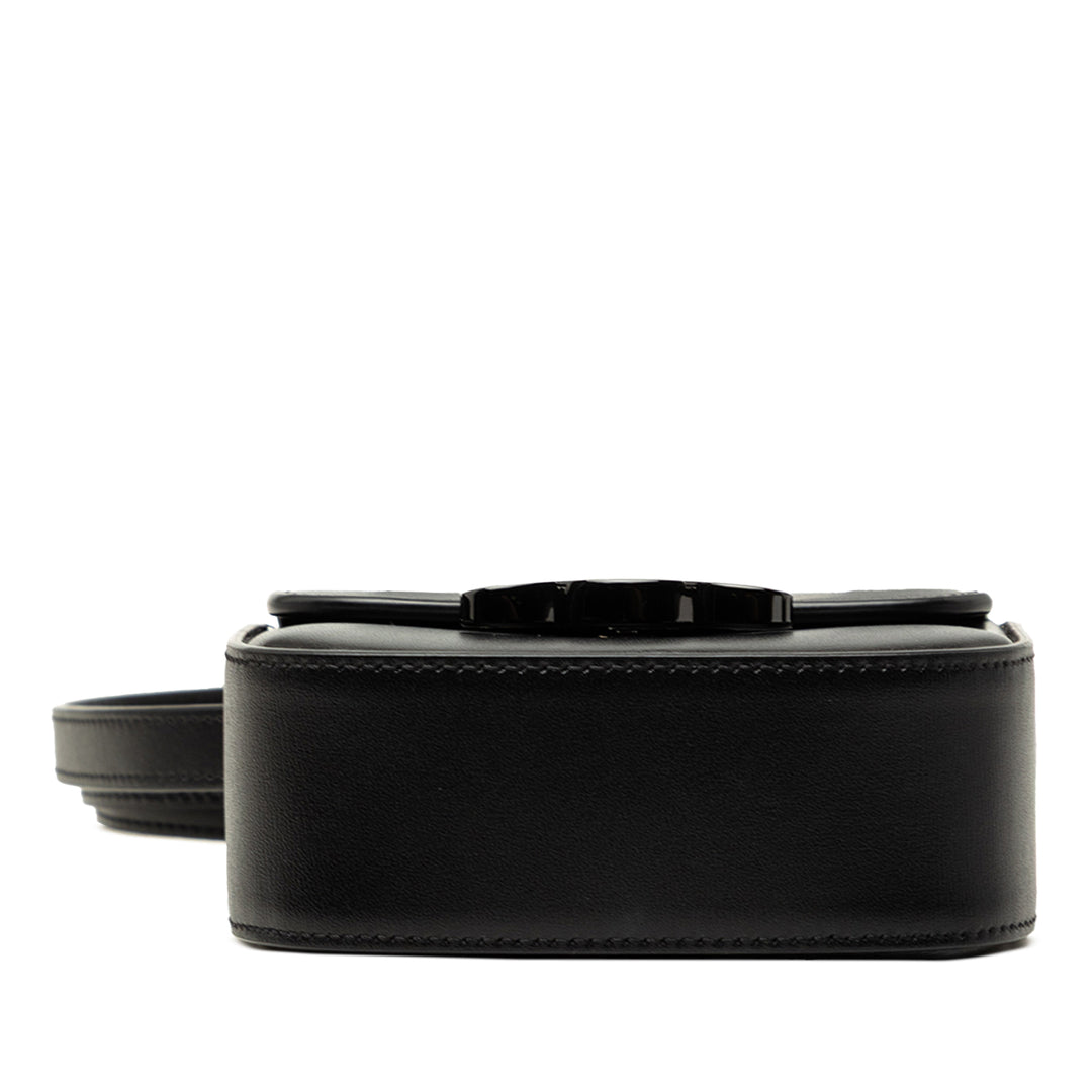 brillant Triomphe Sac Mini Cuir de veau Noir