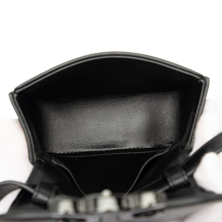 brillant Triomphe Sac Mini Cuir de veau Noir