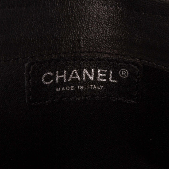 Quilted Patent East West Wallet On Chain Black - Gaby Paris