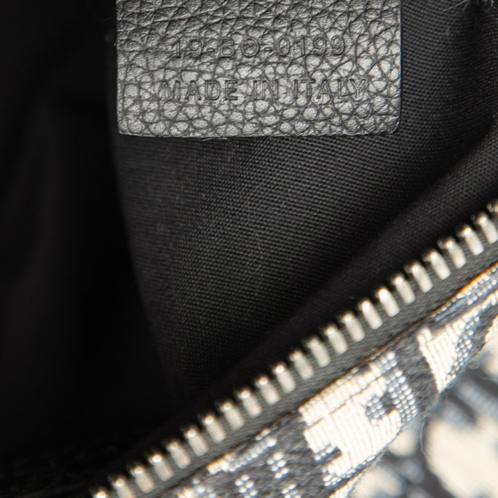 Dior Alex Foxton Oblique Toile Saddle Sac porté croisé
