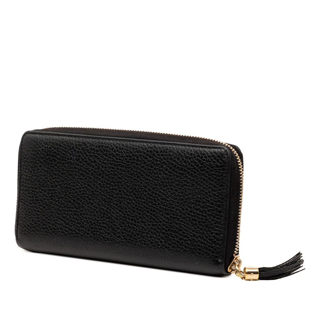 Gucci Cuir de veau grainé Soho Zip Around Portefeuille
